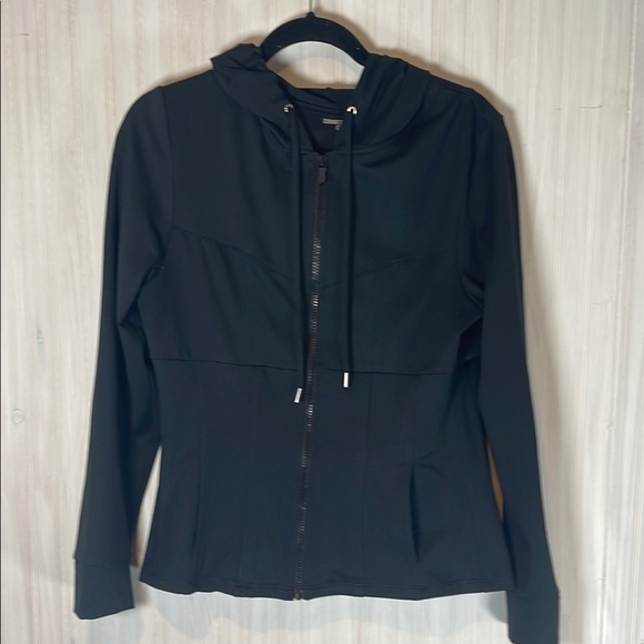 Cushnie Et Ochs Jackets & Blazers - CUSHNIE ET OCHS PLEATED PERFORMANCE FULL ZIP JACKET LARGE
